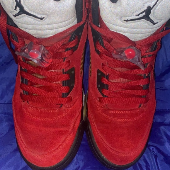 Air Jordan 5 DMP Raging Bull Red Suede - Picture 2 of 8